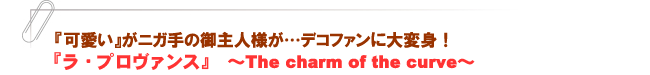 『ラ・プロヴァンス』 ~The charm of the curve~